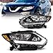 ADCARLIGHTS Headlight Assembly for 2014 2015 2016 Nissan Rogue Clear Lens Black Housing with Amber Reflector Headlamp Replacement Left and Right PairOnly Fits Models with HalogenWO Bulbs - Image 2