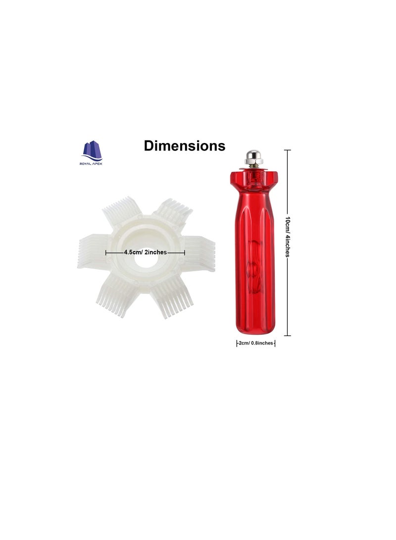 6-in-1 Air Conditioner Fin Comb, Radiator Straightener Cleaner, Condenser Fin Cleaning Brush for All Condenser and Evaporator Coil and Car Radiators - Image 2