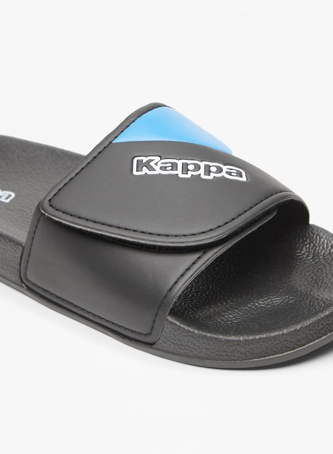 Kappa Boys' Panelled Slip-On Slide Slippers