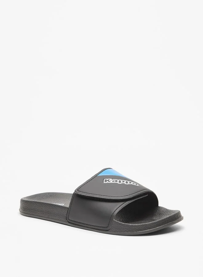 Kappa Boys' Panelled Slip-On Slide Slippers