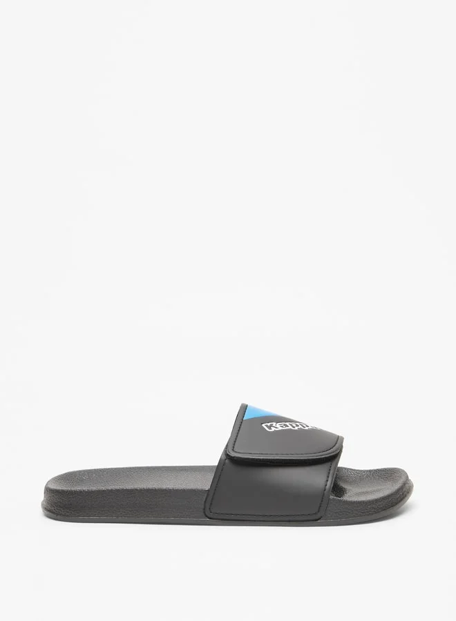 Kappa Boys' Panelled Slip-On Slide Slippers