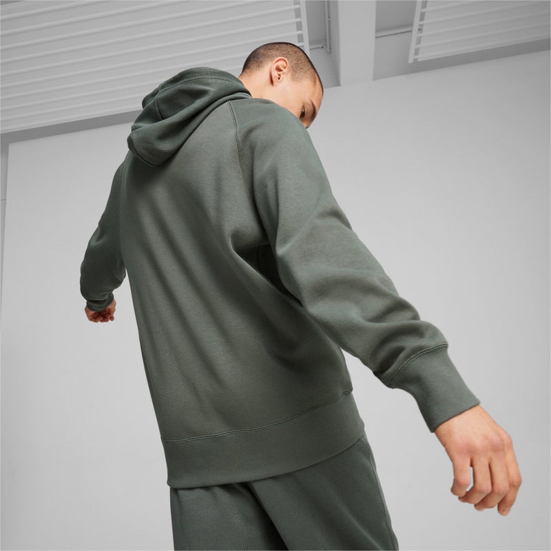 PUMA CLASSICS+ Mens Grey Hoodie - Image 5