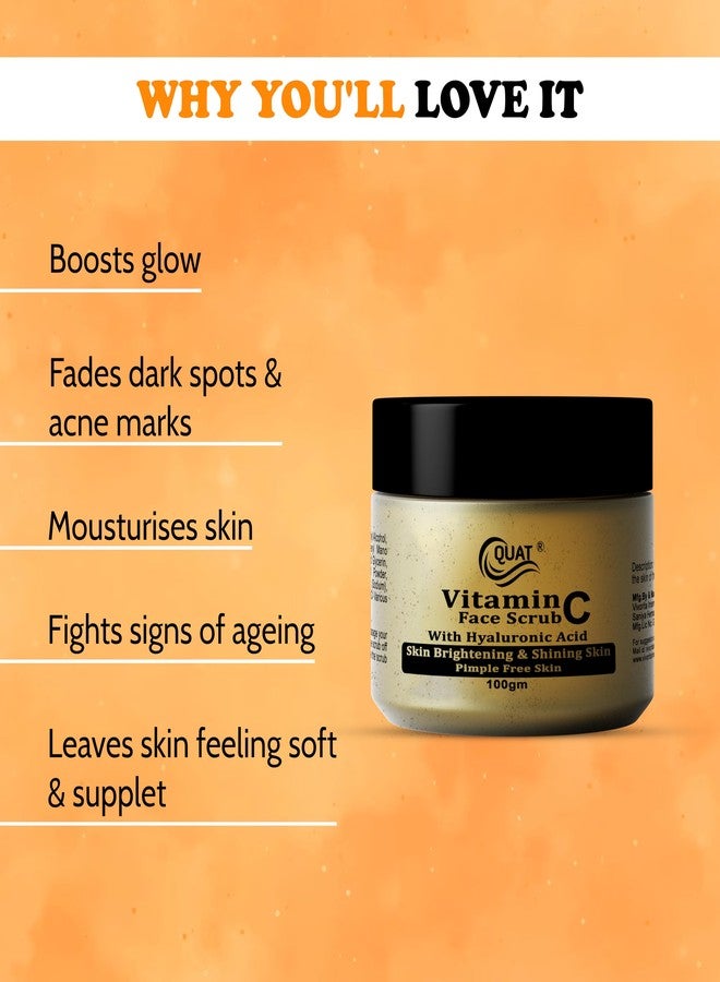 Quat Vitamin C Face Scrub 100gm - Image 3