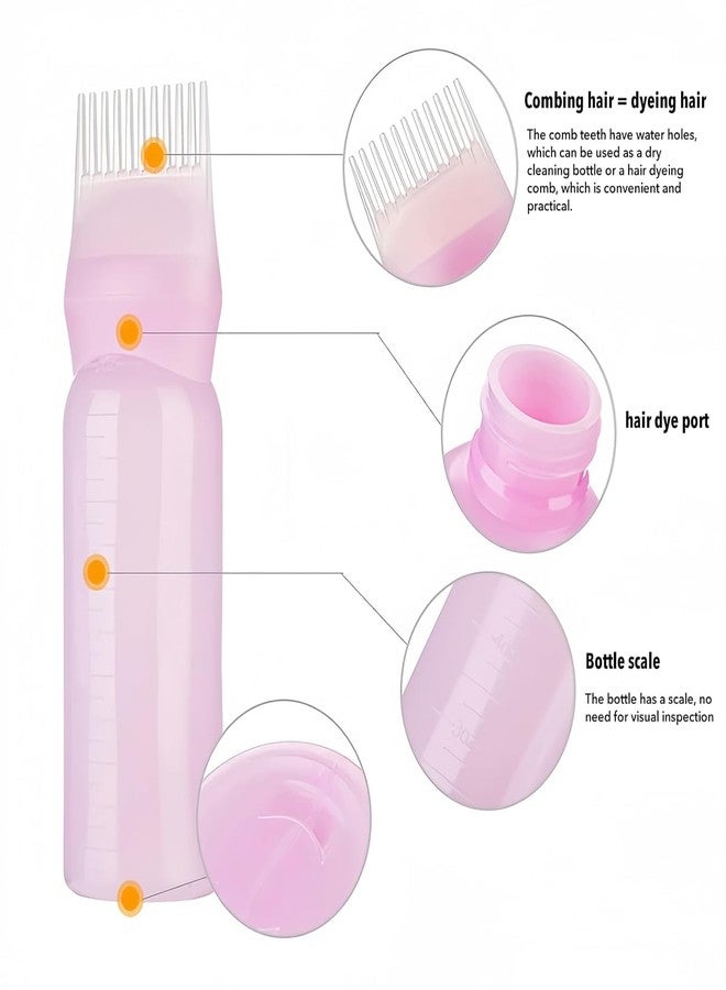PIERCELL ENTERPRISE Piercell Root Comb Applicator Bottle, 6 Ounce with Graduated Scale, Hair Coloring, Dye and Scalp Treatment Essential (Pack of 1) - Image 4