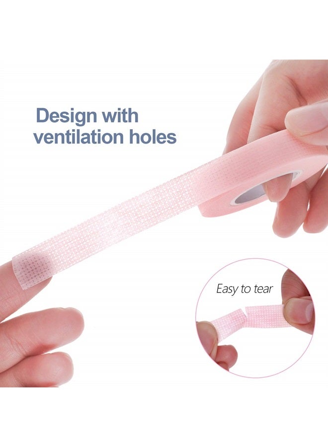 fenshine Eyelash Extension Tape, Fenshine 6 Rolls Pink Lash Tape for lash Extension Adhesive Breathable Micropore Fabric Tape for Eyelash Extension Supply (0.5 inch x 10 Yards) … - Image 3
