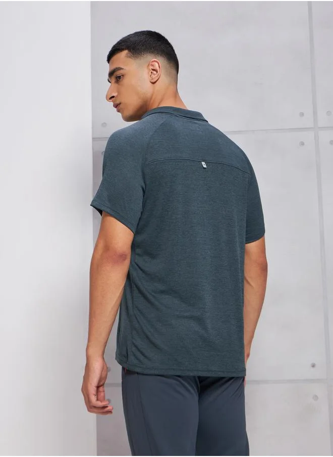 تكنوسبورت Regular Fit Short Sleeves Polo T-shirts by Styli