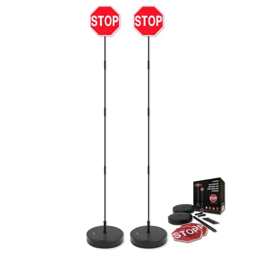 Securityman Garage Stop Sign Parking Aid (2 Pack) | Garage Stoppers for Your Vehicle - Easy Car Marker Sensor Indicator Assist Guide - Image 1
