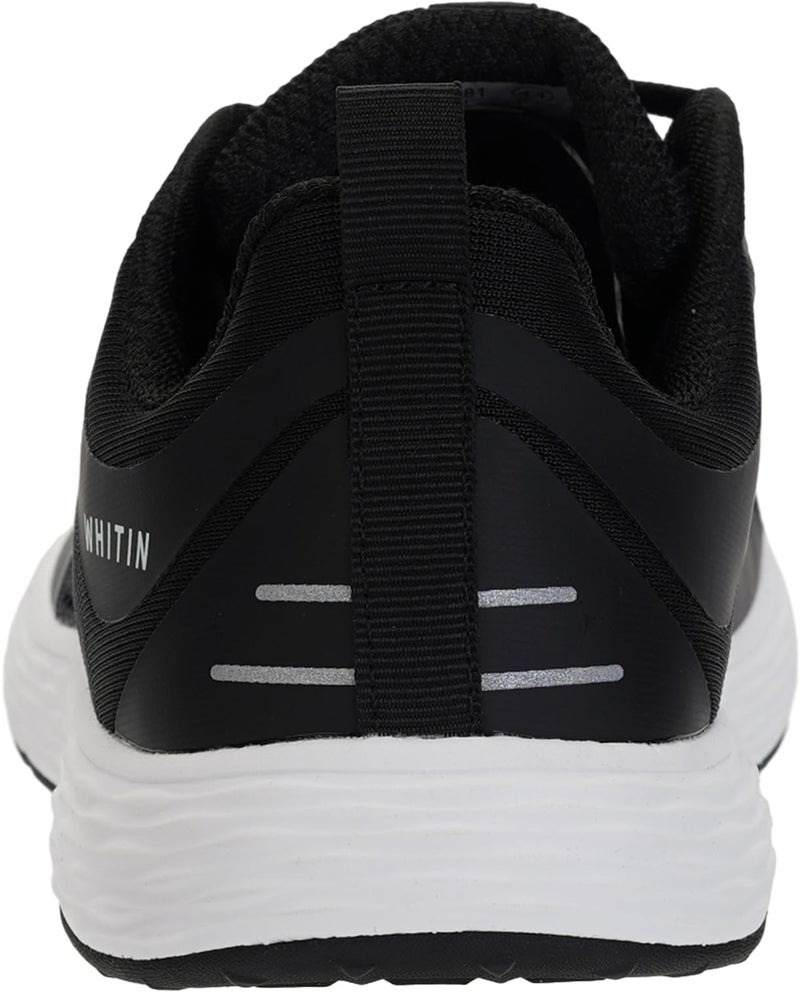 WHITIN Mens Wide Toe Box Zero Drop Road Running Shoes Width Walking Size 11 Breathable Workout Male Lightweight Sport Tennis Athletics Black White 45 - Image 3