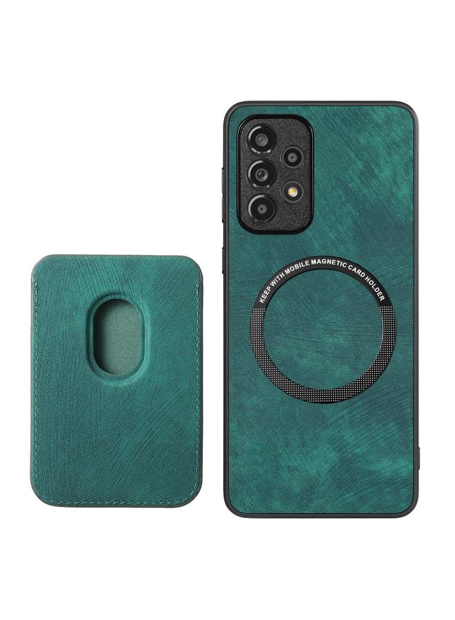 اس-توب جراب هاتف Samsung Galaxy A31 من الجلد بتصميم ريترو مع حقيبة بطاقات مغناطيسية - Image 3