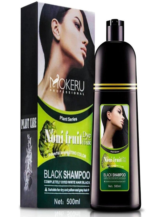 Maani NONI BLACK Professional Oil Hair Dye Color Shampoo 500 ML: Instant Fast Acting Long Lasting for Gray Hair Colors Hair in Minutes - Image 1