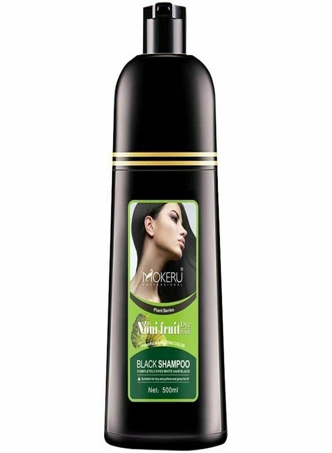Maani NONI BLACK Professional Oil Hair Dye Color Shampoo 500 ML: Instant Fast Acting Long Lasting for Gray Hair Colors Hair in Minutes - Image 5