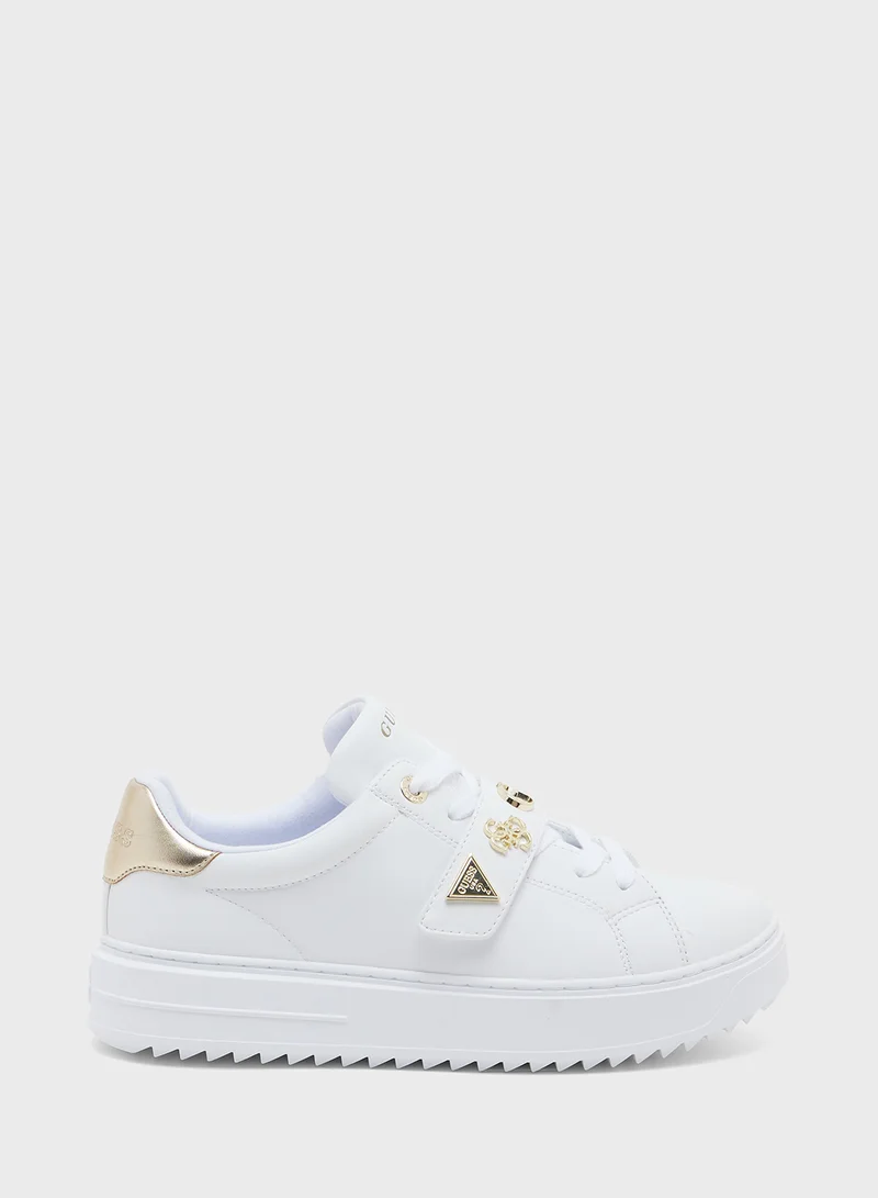 جس Lace Up Low Top Sneakers
