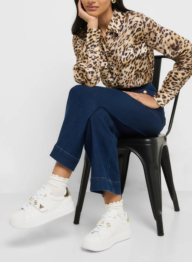 GUESS Lace Up Low Top Sneakers