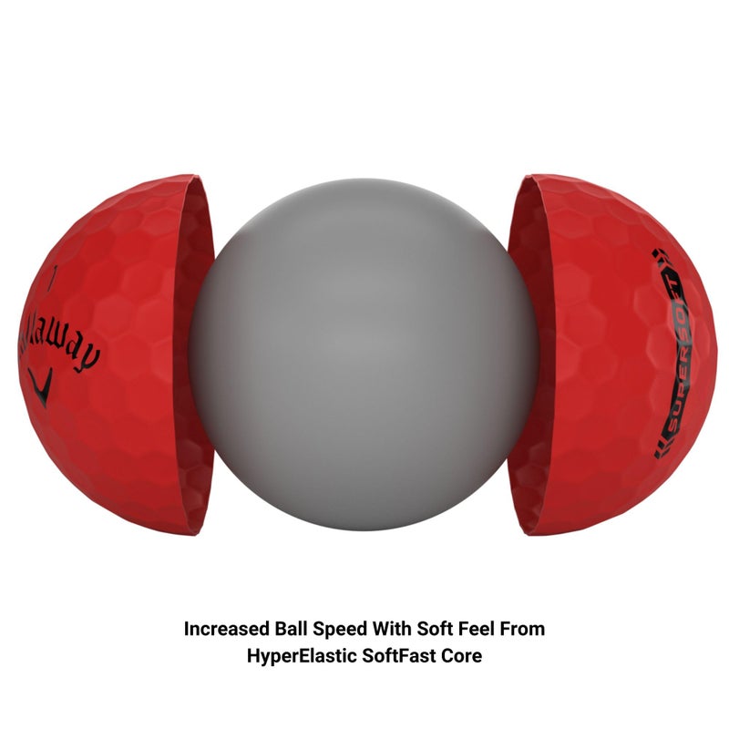 Callaway Golf Supersoft Golf Balls (2023 Version, Red) - Image 3