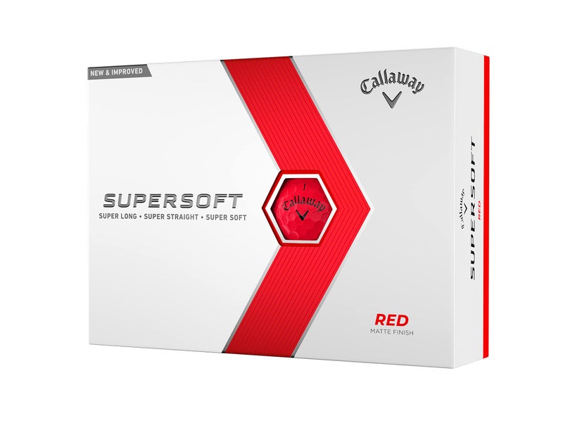 Callaway Golf Supersoft Golf Balls (2023 Version, Red) - Image 1