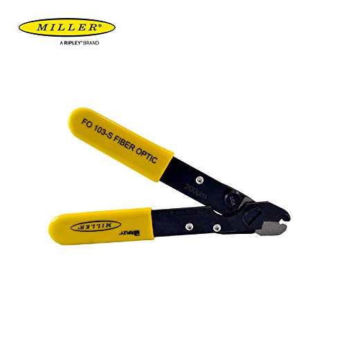 Miller FO 103-S-200 Series Single Hole Fiber Optic Stripper for Working Technicians, Electricians, and Installers, V-Shaped Opening, Safe Cable Tool, Easily Portable Wire Stripper, 2.88 Ounces - Image 4