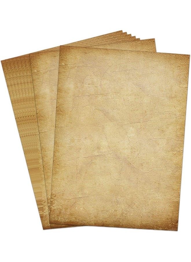 Kidepoch 48 Pack Antique Vintage Stationary Paper 8.5"X 11" Parchment Paper For Writing And Printing Double Sided Antique Old Aged Scrapbook For Journal Calligraphy Invitations And Certifications  - Image 1