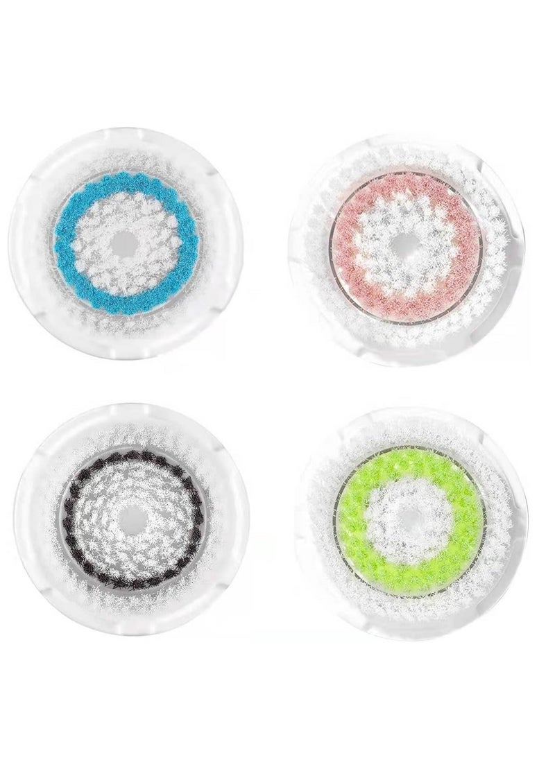 Clarisonic - Facial Cleansing Brush Head Replacement Set Compatible with Clarisonic Mia 1, Mia 2, Mia Fit, Alpha Fit, Smart Profile Uplift and Alpha Fit X, 4 Pack - Image 1