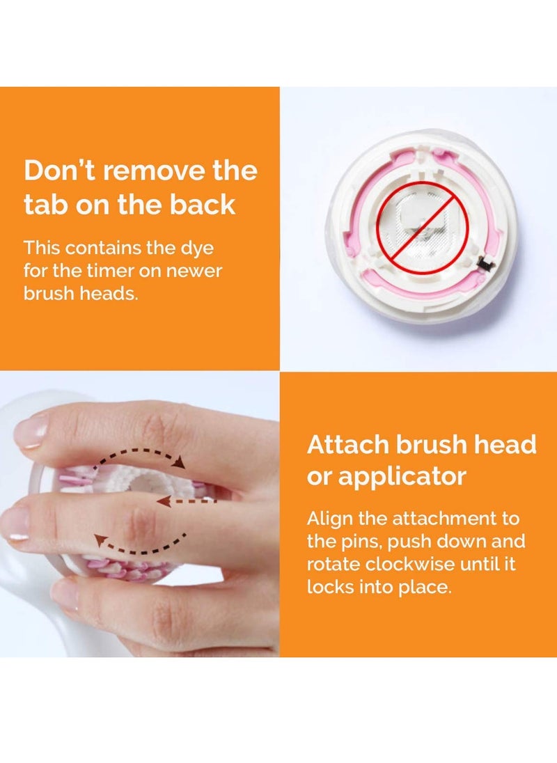 Clarisonic - Facial Cleansing Brush Head Replacement Set Compatible with Clarisonic Mia 1, Mia 2, Mia Fit, Alpha Fit, Smart Profile Uplift and Alpha Fit X, 4 Pack - Image 1