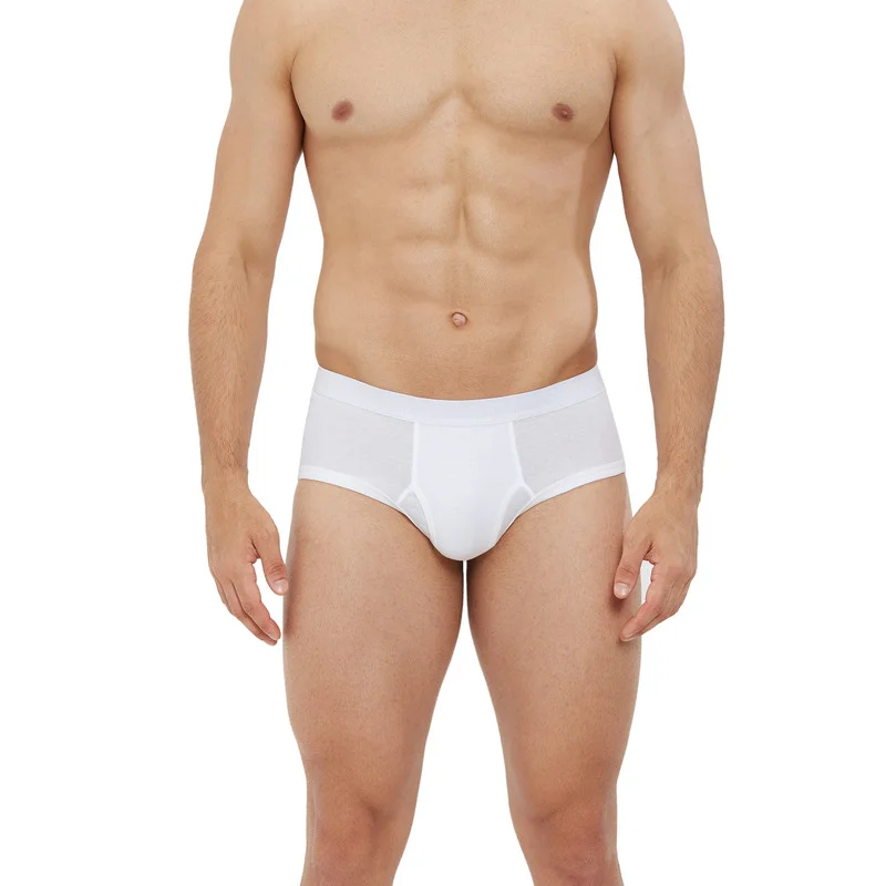 Byc  MEN'S BRIEF 75% AEROCOOL 25% COTTON SUMMER UNDERWEAR - WHITE White for Men | Best Price UAE
