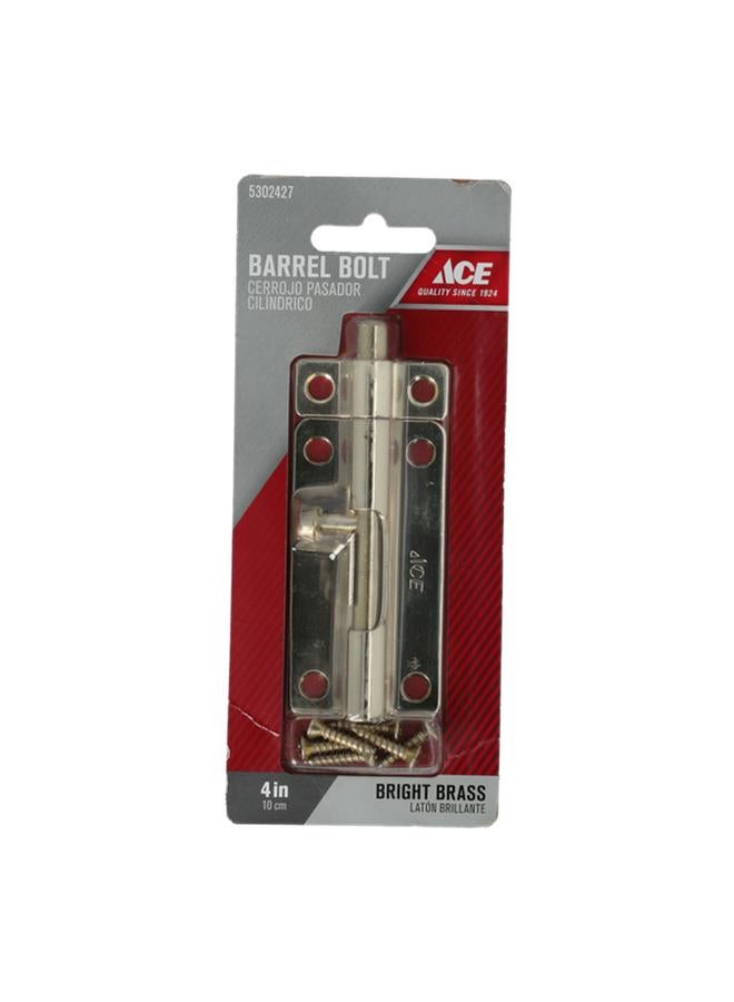 ACE Barrel Bolt Bright Brass 4inch - Image 1
