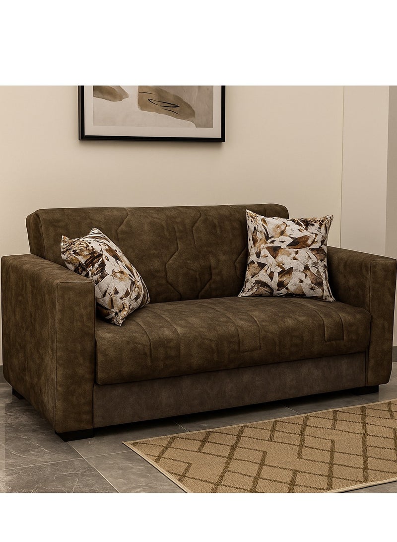 Aldora - 2-Seater Sofa Bed - Galaxy Brown - Image 2