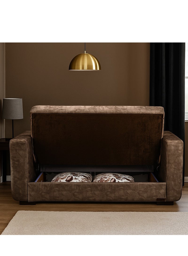 Aldora - 2-Seater Sofa Bed - Galaxy Brown - Image 3