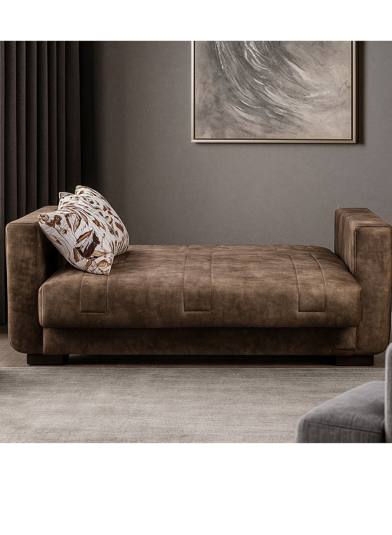 Aldora - 2-Seater Sofa Bed - Galaxy Brown - Image 4