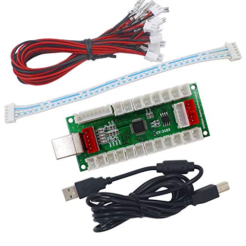 SJ@JX Arcade USB Encoder PC PS3 Android PS3 Encoder Power 5V Zero Delay Arcade Joystick Android Encoder - Image 1