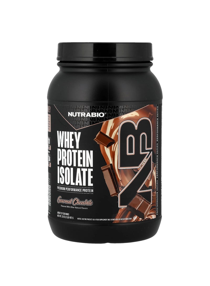 NutraBio Whey Protein Isolate, Dutch Chocolate, 2 lb (907 g)