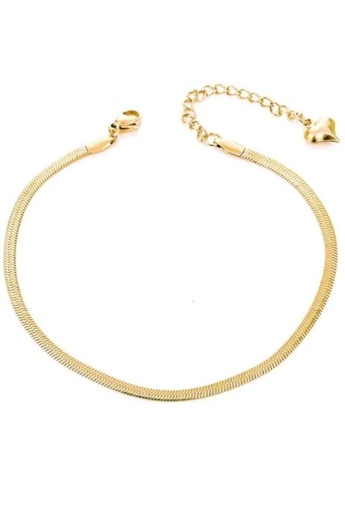 Luxuria 18K Gold Plated Stainless Steel Anklet for Women - Image 1