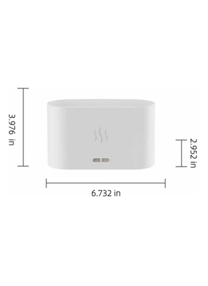 TIGER Flame Air Diffuser | Mini Portable Essential Oil Diffuser, Cool Mist Humidifier for Bedroom, Spa, Office, & Travel | Waterless Auto-Off, White & Black  - Image 2