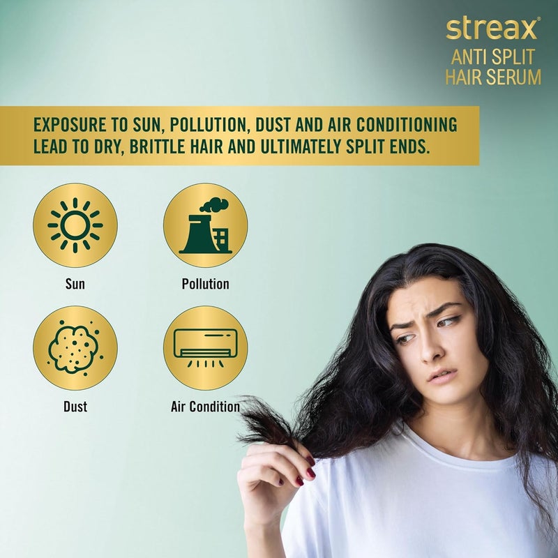 Streax سيروم ستريكس لمكافحة تقصف الشعر 100 مل مع بيوايليكسير يتحكم في تقصف الأطراف - Image 5