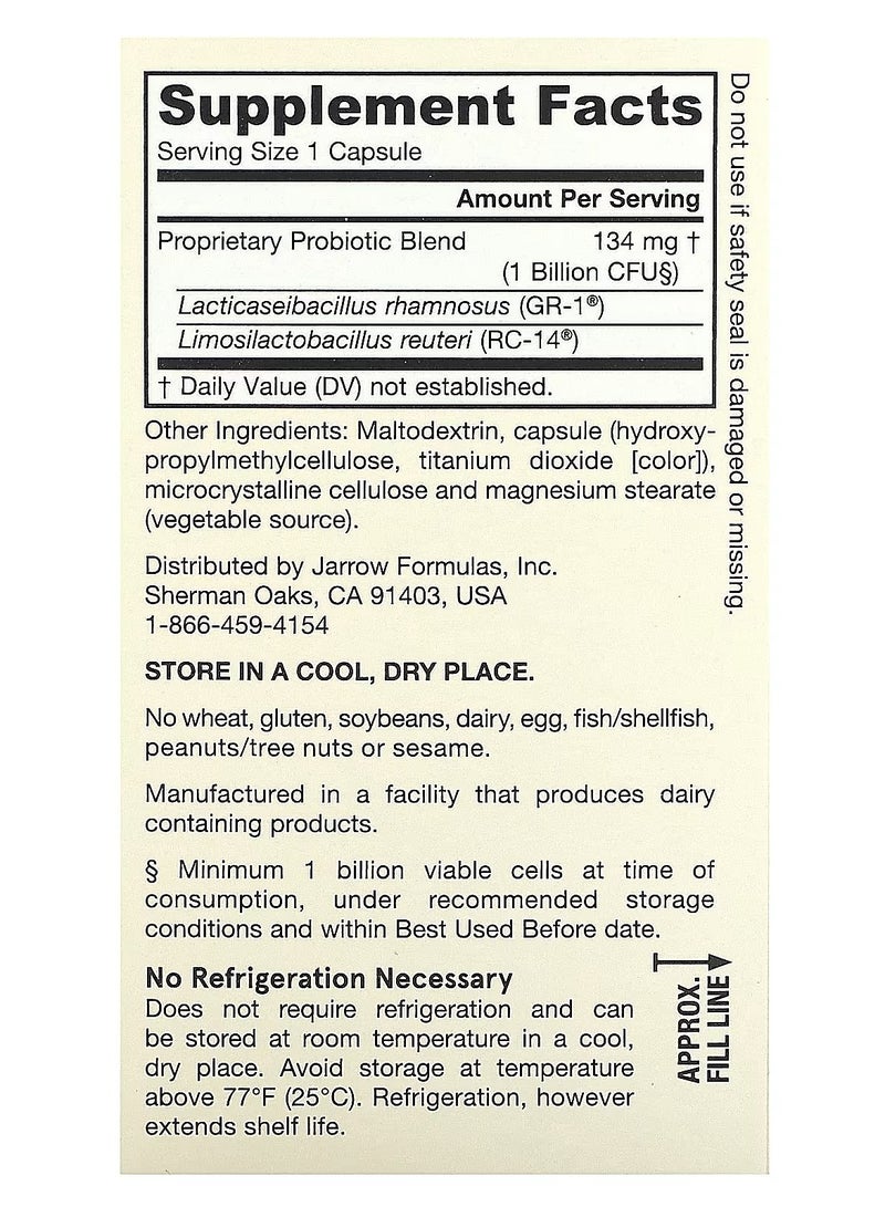جارو فورملاز جارو فورميولاز، فيجن فيم دوفيلوس، 1 مليار وحدة تشكيل مستعمرة، 60 كبسولة نباتية - Image 3