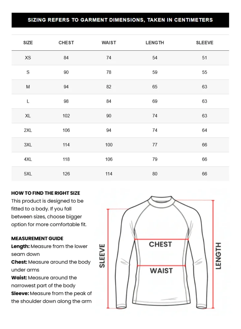 Just Nature Black Long Sleeve Rashguard for Men | Best Price UAE