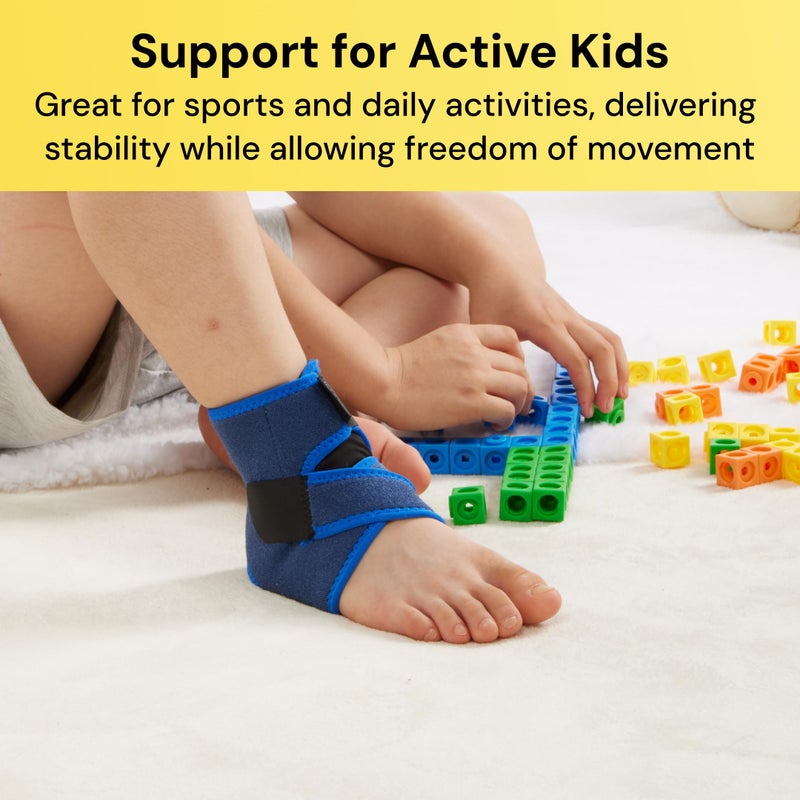 BraceUP Kids Ankle Brace â€“ Youth Sports Support for Boys & Girls, Adjustable Foot Stabilizer for Sprains, Injuries & Active Play for Daily Wear (S 4'1"-4'11" ft) - Image 5
