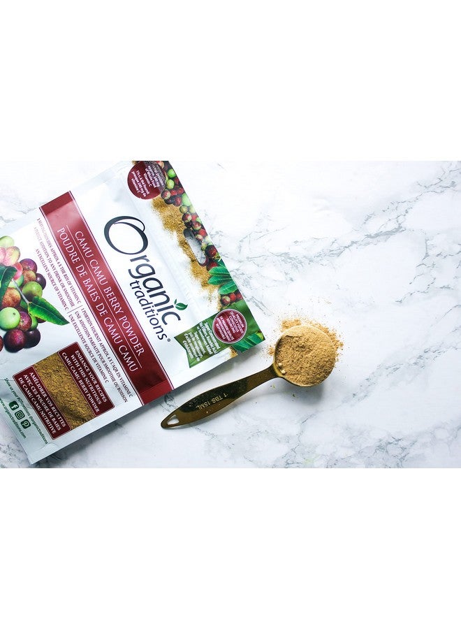 أورجانيك تراديشنز مسحوق توت كامو كامو العضوي الفائق الغذاء رائع للعصائر وأكثر من ذلك، كيس 100 جرام/3.5 أونصة - Image 4