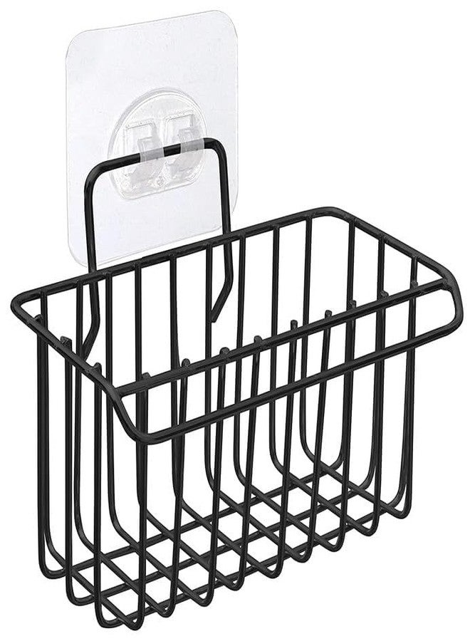 FUNARIC Wall Mounted Hanging Storage Holder - Stainless Steel Sponge Holder, Toothbrush & Cosmetic Organizer Shelf with Towel Rack - Bathroom & Kitchen Wall Shelf, No‑Drill Shower Caddy - Image 1