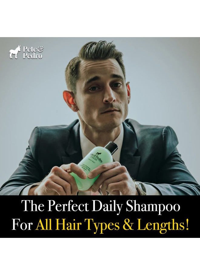 Pete & Pedro CLEAN Shampoo - Deep Cleansing Tea Tree Oil And Peppermint Daily Cleaning Haircare Shampoo For Men & Women | Helps With Dandruff & Greasy Hair | As Seen on Shark Tank, 2.0 oz.  - Image 3