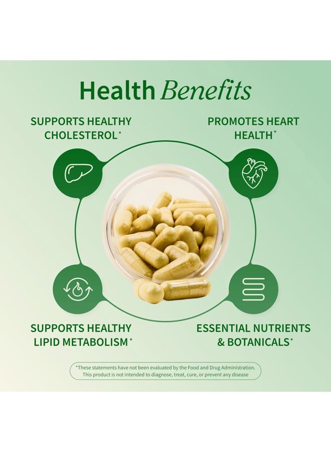 SNAP SUPPLEMENTS Cholesterol Health - Support Healthy Cholesterol Levels and Natural Heart Health, 60 Capsules - Image 5