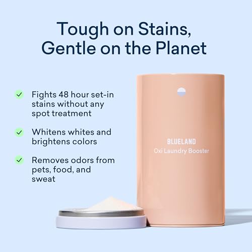 BLUELAND Oxi Laundry Booster Powder Refill 2-Pack, Spring Bloom Scent, 50 Loads, 35.2 oz, Plastic-Free, Eco Friendly, Oxy Cleaner, Stain Remover - Image 2