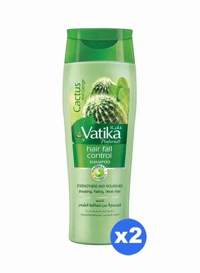 Dabur Vatika Hair Fall Control Shampoo, Pack Of 2, 400ml 