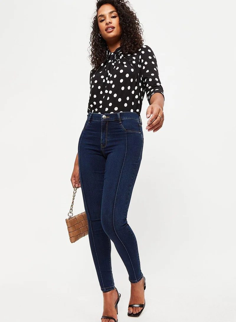 DOROTHY PERKINS Polka Dot Knitted Top