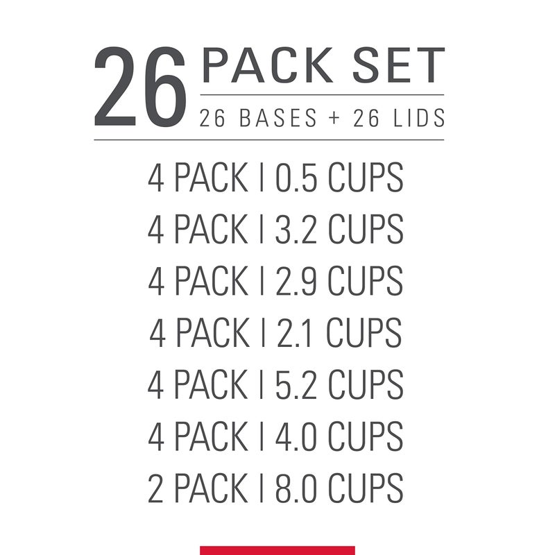 Rubbermaid TakeAlongs Food Storage Containers  Set of 26  Clear - Image 3