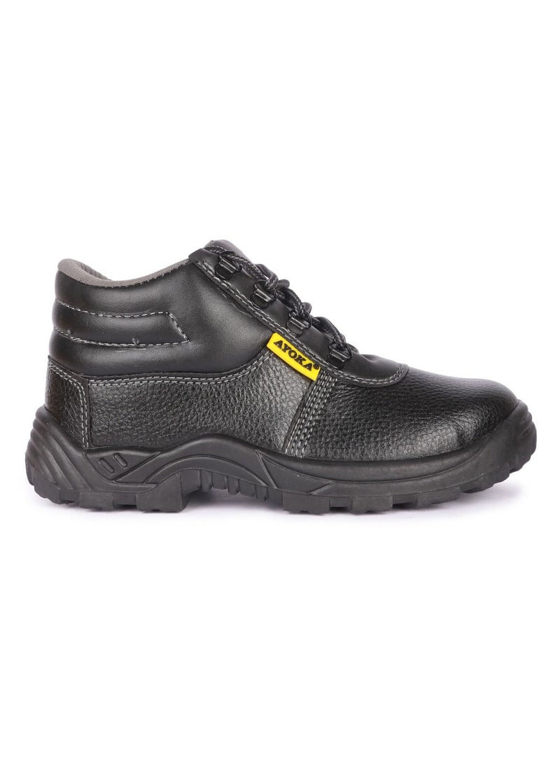 Ayoka Synthetic Leather Safety Shoes For Constructional - Image 5