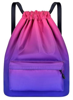 Oasisgalore Backpack Business Simple Crossbody Laptop Bag Fashion Clothes Travel Bag Travel Sail Zipper Handbag Waterproof Drawstring Sport bag,Pink  - Image 1
