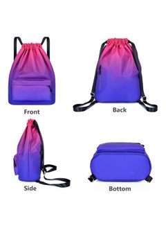 Oasisgalore Backpack Business Simple Crossbody Laptop Bag Fashion Clothes Travel Bag Travel Sail Zipper Handbag Waterproof Drawstring Sport bag,Pink  - Image 3