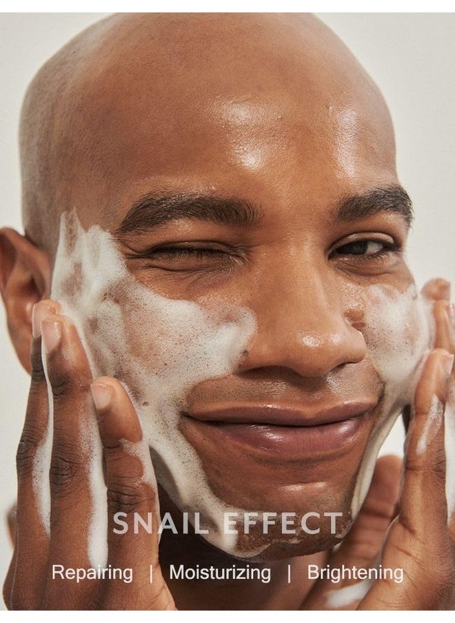 MIZON Snail Line Set, Korean Snail Skincare Essentials Set, Mini Sized Snail Foam Cleanser, Toner, Essence, and All in One Facial Cream to Improve Skin Tone, Fine Wrinkles, Smooth, Moisturize.