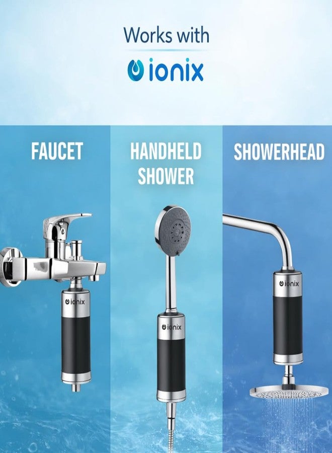 Ionix Tap Filter for Hard Water | Advanced Water Softener for Bathroom | Reduces Chlorine, Improves Hair & Skin | Universal Fit for Tap, Shower & Hand Shower | Easy Installation - Image 5