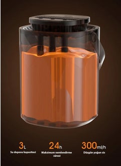 Polham 3litre 3 Sprays Essence Fragrance Addable Air Humidifier Diffuser, Office, Home Type Fast Humidifier  - Image 2